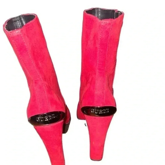 Guess Red Suede Boots - Picture 5 of 10